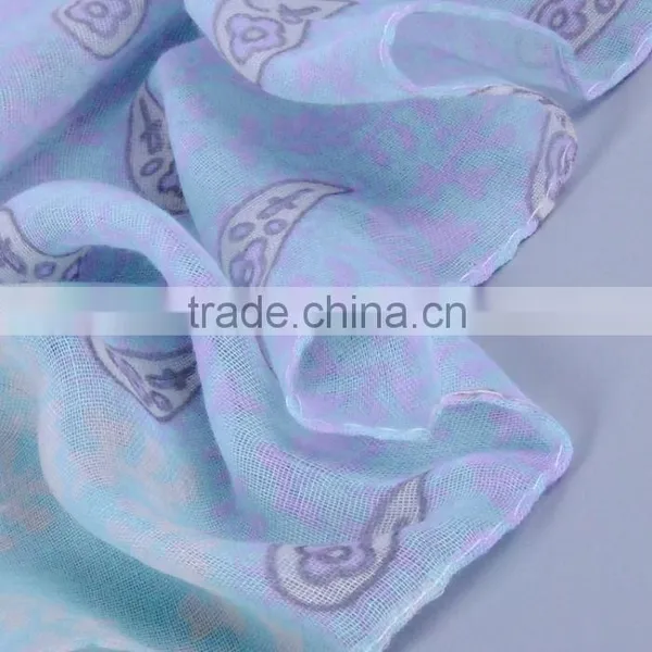 Women Fashion Bohemia Pattern Scarf Voile Scarves 180*90 Pashmina photo-4