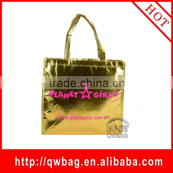 Laser Lamination Handle Bag Promotional Bag,gold Lamination Recycle Bag photo-2