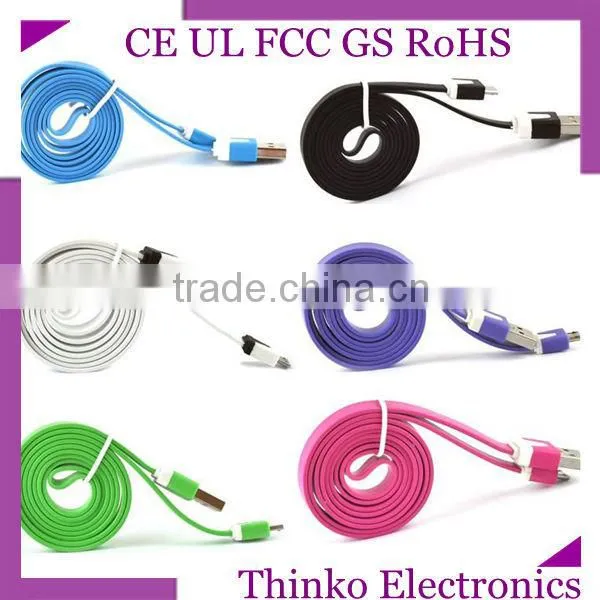 New Flat Cable Micro Usb Cable Used for All Kinds of Android Smart Phones