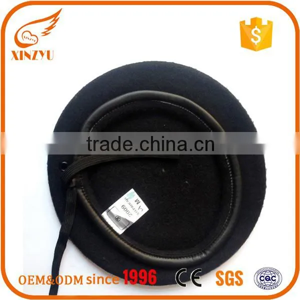 Navy Black Beret Motorcycle Alarm Manufacturer of Military Beret photo-4