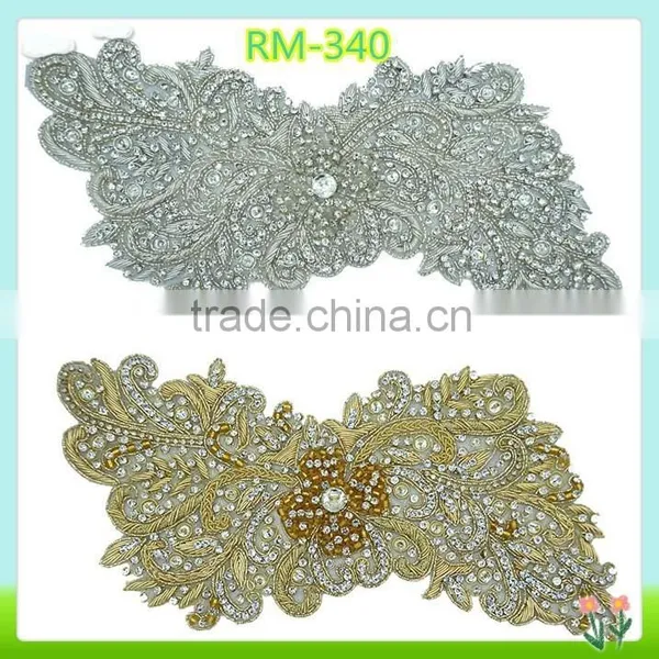 Fashion Bridal Accessory Rhinestone Applique for Evening Dress
