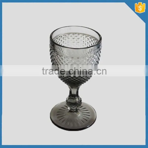 350ml Stemware Pineapple Pattern Coloured Drinking Glass Wine Cup photo-2