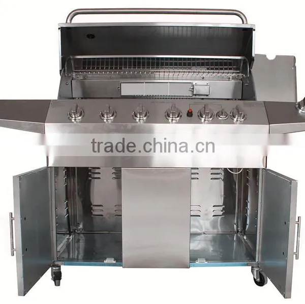6 Burners Auplex Round Propane Grill With Rotisserie/ Skewer photo-3