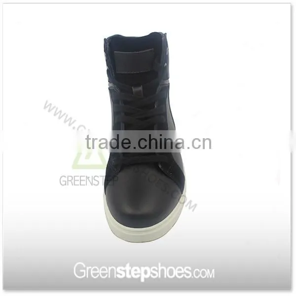 High Ankle Women Casual Leather Flat Ankle Boots photo-2