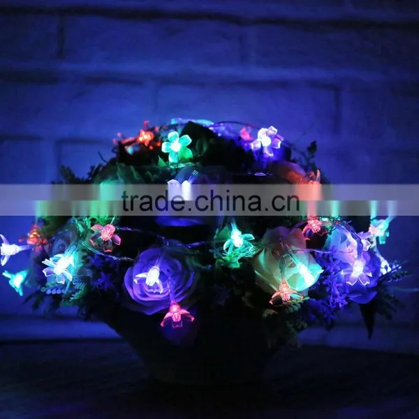 low price high brightness energy saving solar led strip solar led flower for decoration