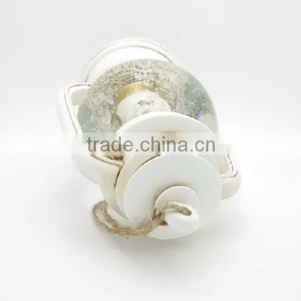 Decoration Fashion Design Cute Resin White Lantern Candle Holder photo-5