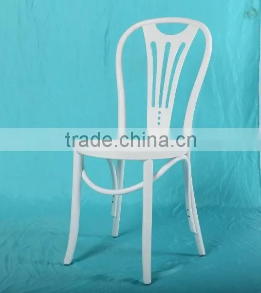 Stackable White Polycabonate Thonet Chair, PP/PC Thonet Chair for Wedding photo-3