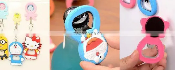 Custom Lovely Baby Shape Metal Bottle Opener With Pvc Coats photo-5