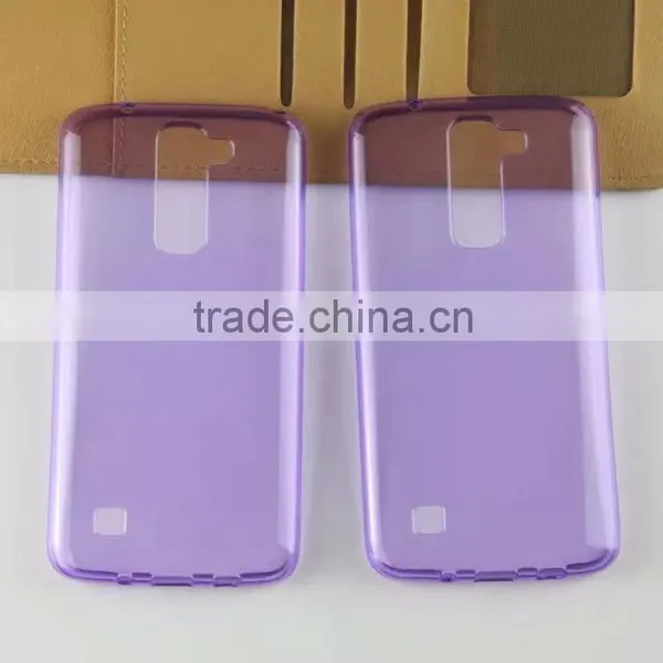 Express Wholesale Soft Tpu Case Silicone Transparent Clear Crystal Phone Cover for LG K7 M1 Paypal Accept photo-3
