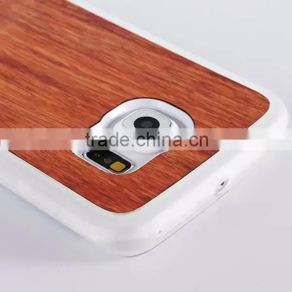 TPU Design Bamboo Phone Case Wood Mobile Phone S6 Cover photo-6