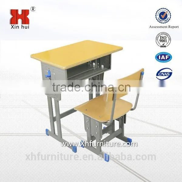 School Furniture Suppliers Single Desk and Chair for Classroom photo-3