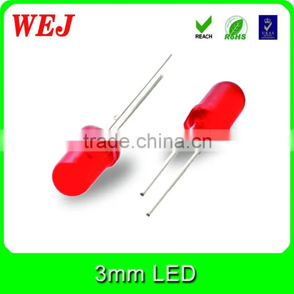 Through Hole Package Type High Brightness 3mm Round White Led photo-3