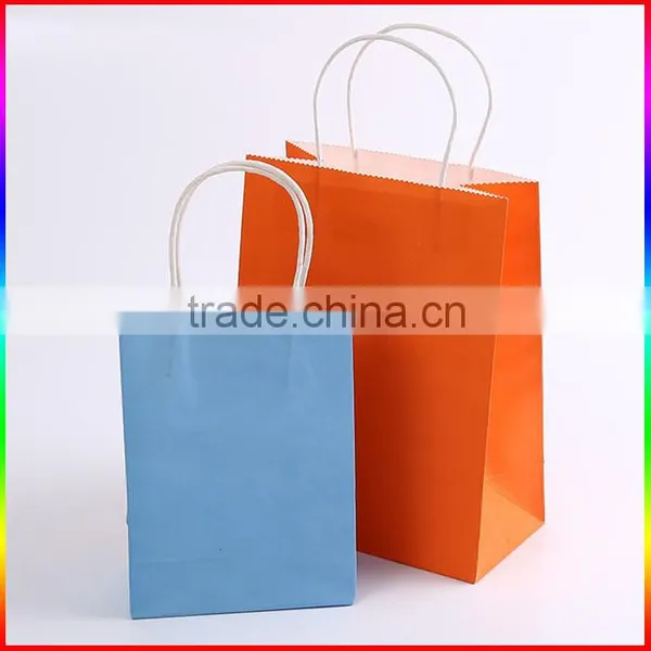 Green Kraft Paper Bag Package With Rope Handle photo-3