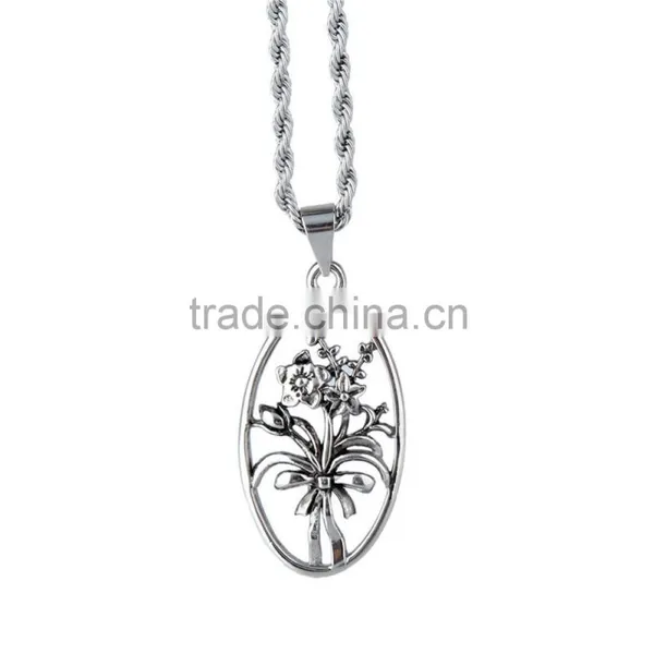 Latest New Fashion Stainless Steel Casting Flower of Life Pendant photo-4