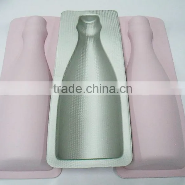 GC----Produce Dongguan Pink Leather EVA Beer Bottle Case/bag