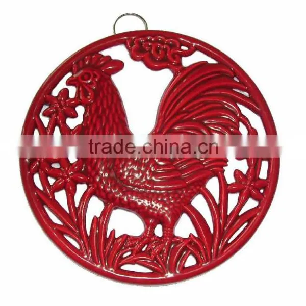 Chicken Shape Cast Iron Trivets
