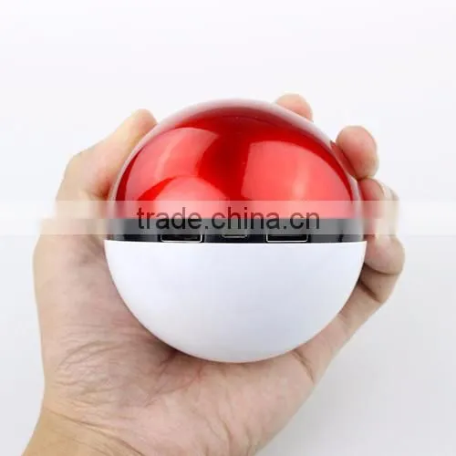 New 12000mAh Pokemons Go Ball Power Bank Magic Ball Charger Double USB Port for All Phones photo-3