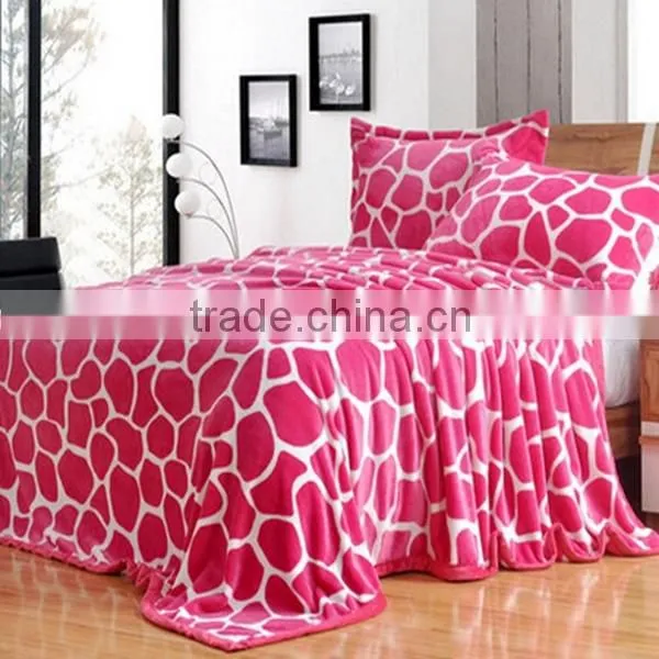 Animal Fur Design Flannel Fleece Blanket From China Suppiler,dubai Blanket photo-2