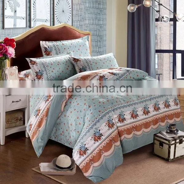 100% Polyester Fabric Brushed Frbric With Floral Printing for Bedsheet Home Textile photo-6