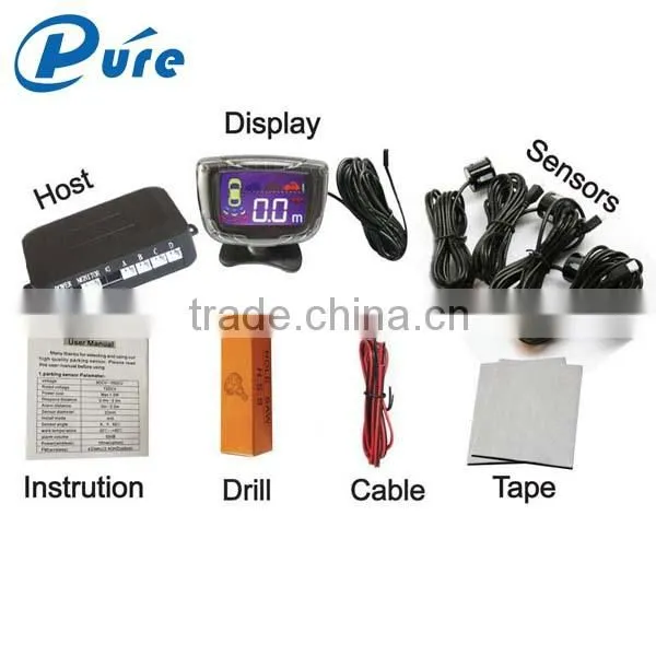 DC 12V Lcd Display Car Parking Sensor System With 4 Sensors photo-2