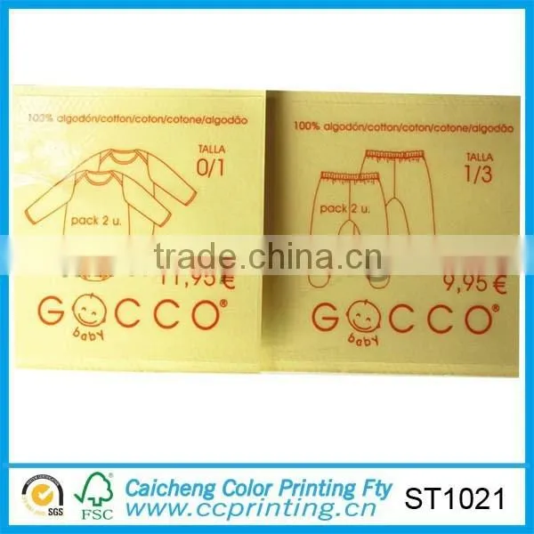 Manufacture Paper Sticker Baby Cloth Sticker Label photo-3