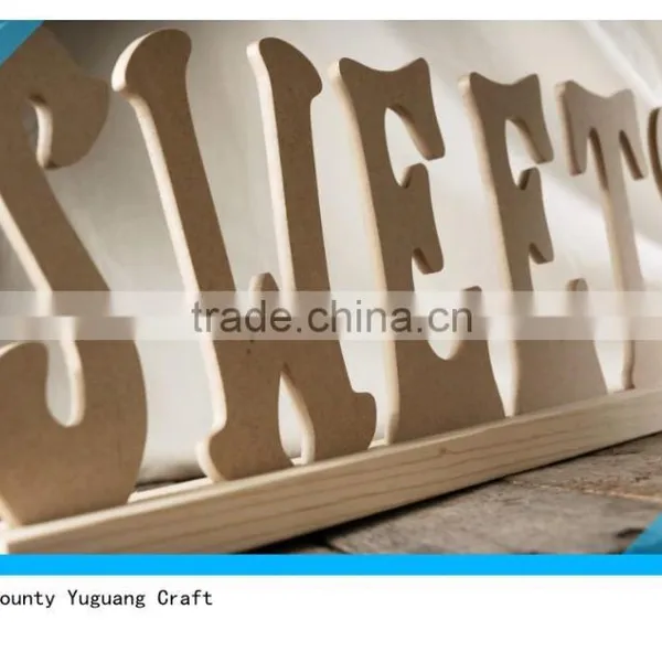 Wood Sign "SWEETS" Letter photo-2