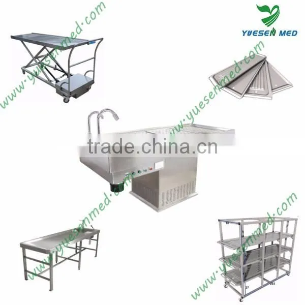 YSTSC-2E Mortuary Cart Stainless Steel Transfer Corpse Trolley Lifter photo-2