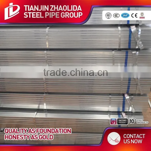 ASTM A795 Hot Drawned Building Material Galvanized Square From Tianjin Manufacture photo-6