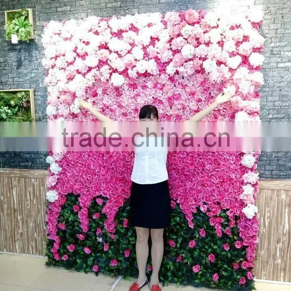 New Design Indoor Decoration Wall Wedding Deco Artificial Orchid Flower Wall EHW08