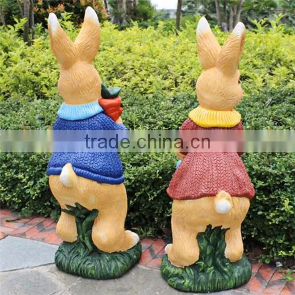 Artificial Animal Garden Statue Outdoor Bunny Garden Sculptures photo-6