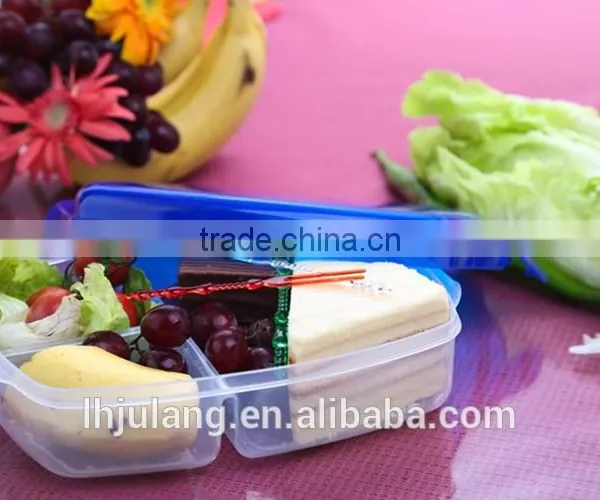 BPA-Free Plastic Lunch Box 3 Compartments Lunch Box photo-4