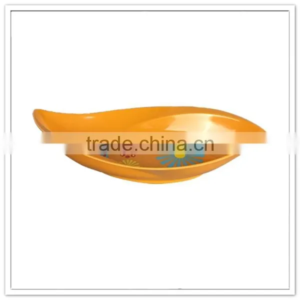 Boat Shaped Sunflower Printig Colorful Fashion Candy Plate photo-2