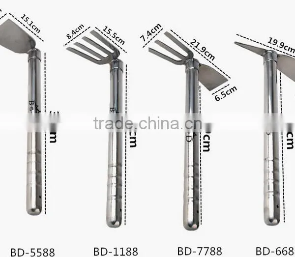 High Grade Stainless Steel Mini Digging Garden Hoe photo-6