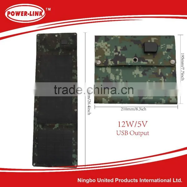 12W 5V UBS Output Foldable Mono Silicon Solar Panel Mobile Solar Portable Type Phone Charging photo-3