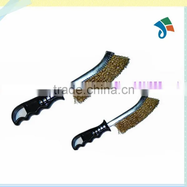 Plastic Handle Cleaning and Polishing Brass Wire Brush photo-3