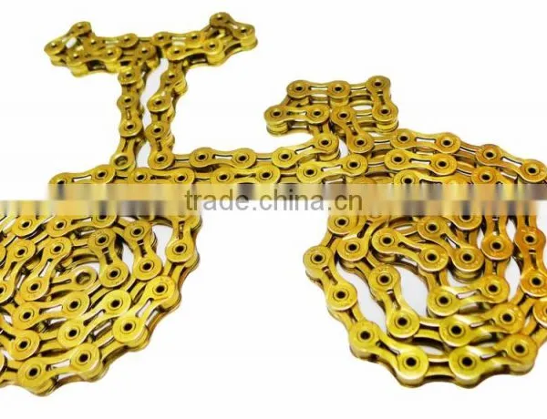 KMC X9SL Super Light 9 Speed Titanium Gold Bicycle Chain photo-2