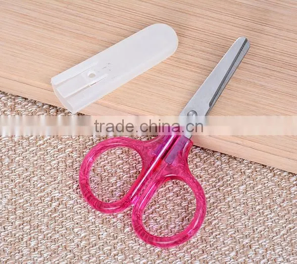 School Children Paper Cutting Scissors Plastic Paper Cutting photo-6