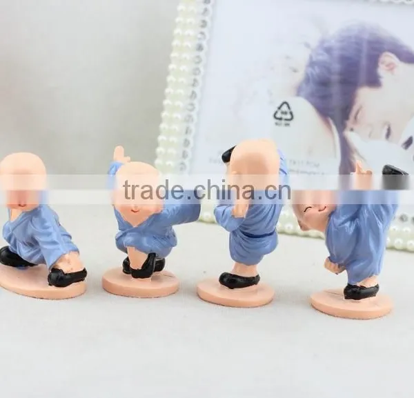 Mini CUTE Fashional Resin Decoration ,Zakka Furnishing Articles Creative Shaolin Kung fu Boy Creative Resin Gifts photo-6