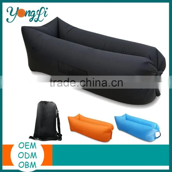 Wholesale Outdoor Camping Hiking Bed Portable Inflatable Nylon Lounger Adult Bear Air Sleeping Bag photo-3