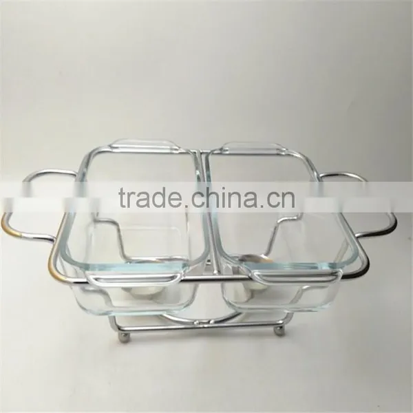 Food Warmer For Catering Buffet Chafer Glass Chafing Dish photo-2