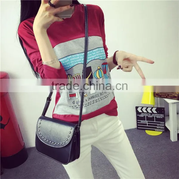 OEM China Wholesale Lady Tops Brand Fashion T-shirt for Women photo-6