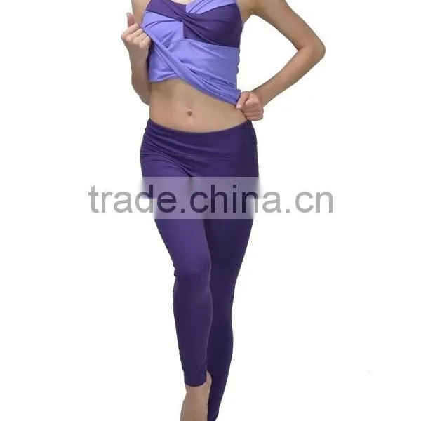 Top Factory Soft Elastic Waistband Sexy Ladies Yoga Pants, Womens Sport Yoga Pants photo-3