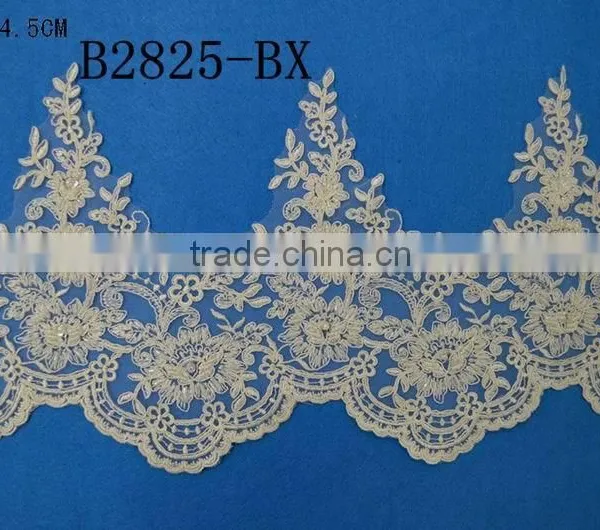 Fasion Wedding Accessories Rhinestone Bridal Veil Lace Trim