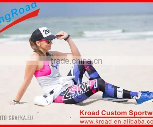 Tights Spandex Pants Gym Wear Fitness Yoga Pants Exercise Wear Sports Compression Pants photo-2