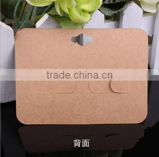 Custom Logo Brown Small Jewelry Package Cards Carboard Display Cards Pack Wholesale for Necklaces photo-4