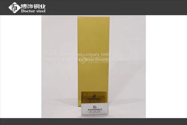 High Quality 304 Titannium Mirror Stainless Steel Sheet photo-4