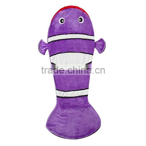 ShiJ ClownFish Tail Blanket Shaker Flannel for Winter Children Sleeping Bag photo-2