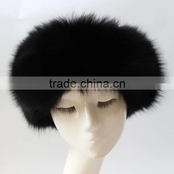 Myfur Real Fox Fur Neck Warmer/ Head Scarf/ Hair Band Stretch Headband For Women photo-2