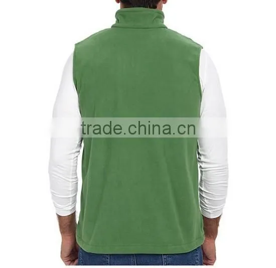 Newest Basic Fit Fleece Vest Secure-zip 100% Polyester Micro Fleece Popular Hottest Christmas SPORT VEST for Men photo-2