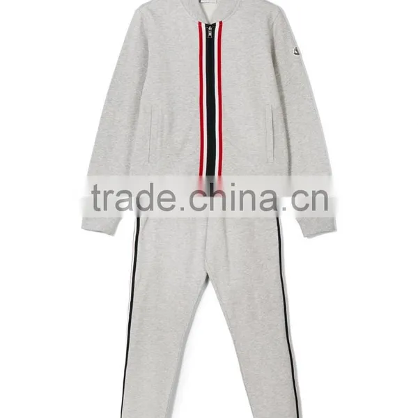 2017 Wholesale Fashion Custom Sports Suit Kids Baby Boy Contrast Pocket Tracksuit Children's Clothing Set photo-6